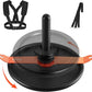 VEVOR Weight Sled, Steel Power Sled, Fitness Strength Training Sleds for Athletic Exercise Speed Improvement, Workout Fitness Equipment with Harness, Compatible with 2 in Weight Plate, Orange & Black