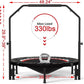 Trampoline, Portable Fitnes Foldable Trampoline in-Home Mini Rebounder, Exercise Trampoline for Kid/Adults, 40" Max Load 330lbs