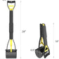 28" Heavy Duty Dog Pooper Scooper for Large Dogs, Extra Long Handle Foldable Poop Pick Up Tool with Durable Spring, Great for Yard, Lawns, Grass, Dirt, Gravel