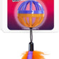 Meowijuana Whack 'n' Roll Compressed Catnip Ball with Cage | Purple Passion | Interactive Cat Toy with Feather | Potent Hand Harvested Catnip Grown in North America