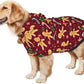 Christmas with Gingerbread Men, Candies Hoodie,Christmas Cosplay Dog Clothes with Pocket and Hat Winter Clothes Sweaters X-Small