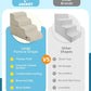 Dog Step for Bed, Dog Stair 4-Step 35D Pet Stair 19.7" H for High Bed or Sofa Non-Slip Balanced Pet Step Indoor, Beige