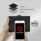 RFID Slim Passport Holder for Man & Women, Compact Leather Passport Wallet with Card Holders SIM Slots, Zippered Coins Pocket and Cash Holder Travel Passport Cover Case, Black