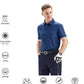 Men's Golf Polo Shirts Short Sleeve Striped Performance Moisture Wicking Dry Fit Golf Shirts for Men