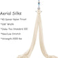 Aerial Silks Yoga Swing Set - 9/11 Yards Aerial Yoga Hammock Kit Anti-Gravity Flying for Fitness, Low/Non Stretch Nylon Tricot Fabric Hardware Included for Dance