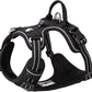 TRUE LOVE Dog Harness No Pull Nylon Reflective Pet Harness Adjustable Comfortable Control Step-in Brilliant Colors Truelove TLH56512 XL Black