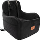 Dog Booster Car Seat for Small/Medium Dogs Up to 35lbs,Elevated Cushion Fits in Front/Back Seat,Fully Detachable and Washable,2 Storage Pockets & Dog Leashes,Easy to Install(Black,Medium)