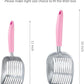 WePet Cat Litter Scoop, Aluminum Alloy Sifter, Kitty Metal Scooper, Deep Shovel, Long Handle, Poop Sifting, Kitten Pooper Lifter, Durable, Heavy Duty, for Litter Box
