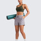 CRZ YOGA Softness Mold Womens Butterluxe Strappy Longline Sports Bra - Double Spaghetti Strap Workout Yoga Crop Top Athletic
