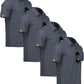 ZITY 4 Pack Mens Polo Shirt Short Sleeve Sports Golf Tennis T-Shirt Athletic Collared Tactical Shirts