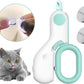 Pet Nail Clippers with LED Lights cat Nail Clippers for Indoor Cats Nail Trimmer Clippers for Small Dog Nail Trimmers Cats Rabbits Nail Clippers Bird Kittens (Blue)