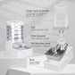 Automatic Dog and Cat Dispenser: 8L White Gravity Feeder with Stainless Steel Bowl - BPA-Free - No Spill Design for Cats and Dogs - Indoor and Outdoor Hydration