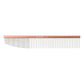 2-in-1 Greyhound Comb for Dogs, Meler Greyhound Comb (Half Curved/Coarse), 86 Stainless Steel Pins Dog Comb, Aluminum 24.5cm Handle, Lightweight, Remove Dogs’ Eye Debris, Fur Tangle Free