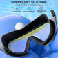 Swim Goggles, Frameless Wide View Swimming Goggles, Anti-Fog Anti-UV No Leaking Pool Goggles for Men Women Adult