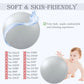 Soft Pilates Ball 9 Inch, Ideal Small Exercise Ball Between Knee Squeeze for Physical Therapy Yoga Core Medicine Abs Pt Bouncy, Mini Rubber Fitball Barre Workout Equipment for Women Men Kid Toddler