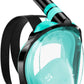 W WSTOO Full Face Snorkel Mask Adults,Suitable for Beginners Dry Top Snorkeling Gear,Can Your Mouth or Nose to Breathe,180 Degrees Panoramic View,Anti-Fog Anti-Leak,Summer Travel and Vacationing Gifts