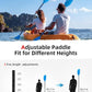 Abahub Adjustable Kayak Paddle 210-230 cm/ 230-250 cm Floating Kayaking Oars Boating Oars Canoeing Oars Black