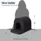Orthopedic Dog House - Outdoor Waterproof Dog Shelter w/Porch - Indoor Pet House w/Egg-Crate Foam - Cooling - Machine Washable - Ideal for Small Breeds & Fits 24-Inch Crate - 23"x16"