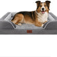 Comfort Expression Large Dog Beds Waterproof Orthopedic Foam Dog Sofa Beds Comfy Pet Bed with Washable Removable Cover & Non-Slip Bottom(Large,Grey)