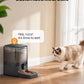 oneisall Cordless WiFi Automatic Cat Feeder, Rechargeable 100-Day Battery Operated Pet Feeder, 20 Cups/5L Timed Cat Food Dispenser for Large Kibble, Smart App Control (Black)
