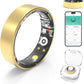 Smart Rings for Women Men,Fitness Tracker Ring,Heart Rate,Blood Oxygen,Blood Pressure,Step Tracker,Sleep Monitoring,No Subscription Fee,IP68 Waterproof Smart Ring for iphone&Android(Gold 11)