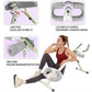 Ab Workout Equipment Abdominal Trainer, Adjustable Ab Machine at Home Gym, Foldable Abdominal Exercise Machine, Core & Ab Trainer Machine for Stomach Workout with LCD Monitor