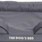 The Dog’s Bed, Orthopedic Standard Foam Waterproof Dog Bed with Standard Support, Medium Grey with Black Trim, Waterproof, Supportive Dog Bed with Replaceable Covers, Veterinary Approved