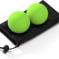 Massage Lacrosse Balls for Myofascial Release,Yoga Deep Tissue Massage,Trigger Point Therapy and Foot Plantar Fasciitis,Muscle Soreness Massager Ball (2 Packs) (Green)