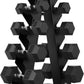 Hex Dumbbell Sets with Rack, 60-550 lb Rubber Encased Exercise & Fitness Dumbbells Set with Rack Option, Hand Weight for Strength Training, Weight Dumbbells