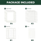FXW Homeplus Unleashed Indoor Dog Playpen - Stress-Free and Safe Play, Heavy Duty 32 Inch 4 Acrylic Panels + 4 Wire Panels Dog Pen for Small and Medium Dogs, White│Patented