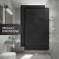 Creative Scents 100% Cotton Velour Fingertip Towels - 4 Pack 11 by 18 Inch – Decorative, Extra Absorbent and Soft Face Towel, Ideal for Bathroom and Powder Room (Black)