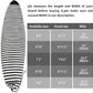 UCEDER Surfboard Sock Cover,Lightweight Stretch Board Bag for Sun Protection,Foldable Surfboard Sock Sleeve Perfect for Travel and Transportation