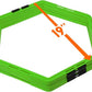 Yes4All Hex Agility Rings/Speed Rings with Carrying Bag – Hexagon Rings, Agility Hurdles for Agility Footwork Training
