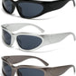 SOAR&EAGLE Y2K 3Pack Polarized sunglasses Wrap Around Men's Women's sunglasses Fashion Sport Shades Sun Glasses