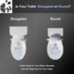 1M Soft Close Toilet Seat Round, Patented Quick Releasing for Easy Cleaning, Anti-Wiggling Design, Easy Installation (2PCS Pack)