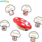 Interactive Cat Toy Automatic Mushroom - Whack-a-Mole Game with Rotating Feathers for Indoor Cats, Hide & Seek Rechargeable Toys Boredom Relief Adult Kittens, Safe Chew Proof Design (Red)