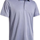 Men's Golf Polo Shirts Short Sleeve Striped Performance Moisture Wicking Dry Fit Golf Shirts for Men