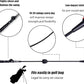 PGM Golf Swing Trainer Aid -2.0 Golf Swing Training Aid Golf Practice Warm-Up Stick for Strength Flexibility and Tempo Training -Suit for Practice Chipping Hitting Golf Accessories