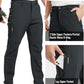 Rdruko Men's Snow Pants Waterproof Insulated Winter Hiking Pants Snowboard Fleece Lined Softshell Ski Pants