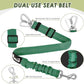 Lukovee Dog Seat Belt for Car, Adjustable Dog Car Harness for Large Medium Small Dogs, Soft Padded & Breathable Mesh Dog Seatbelt with Car Strap and Carabiner((Double Clip 2 in 1),Small)