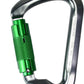 SEPEAK UIAA 30kN Climbing Carabiner Clips, Professional Heavy Duty Twist Locking Carabiners for Climbing,Mountaineering, Rappelling, Camping, Hiking, Swings, Large D Ring Hooks