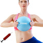 Pilates Ball 8 inch, Small Exercise Ball for Between Knees with Needle Pump for Core Workout & Physical Therapy Yoga PT