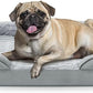 FURTIME Orthopedic Dog Bed for Small Dogs - Waterproof Dog Sofa Beds Small, Supportive Foam Pet Couch Bed with Removable Washable Cover, Waterproof Lining and Nonskid Bottom, Light Grey