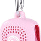 Sweet Paws Portable Dog Paw Towel, Lightweight & Super Absorbent Microfiber, Clips onto Leash, Quick Drying Towel for Dogs Paws with Silicone Case, Dry Dog’s Paws on The Go - Small - Rosy Glow