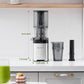 AMZCHEF Cold Press Juicer, Juicers Machines - 5.4" Large Feed Chute for Whole Fruits & Vegetables, Stainless Steel Slow Masticating Juice Easy to Clean, Large Auger, Triple Strainers, Silver
