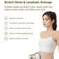 Lymphatic Drainage Massager & Anti Cellulite Massage Tool, Helps Reduce Stretch Marks & Cellulite, for Legs, Arms & Belly, Body Sculpting Machine with Microcurrent, Light, Heat & Vibration