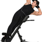 Multi-Functional Roman Chair Back Extension Machine, 8-Level Adjustable Hyperextension Bench Ab Sit Up Bench Upper and Lower Body Workout Machine Build Muscle for Gym, Home