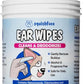Squishface Dog Ear Relief Individual Finger Sheath Wipes – Non-Allergenic Ingredients & Irritation-Reducing Formula Cleans & Deodorizes, Helps Prevent Ear Itch & Odor – for All Breeds! (50 Count)