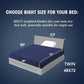 yescool Weighted Blanket for Adults (17 lbs, 48" x 72", Blue) Cooling Heavy Blanket for Sleeping Perfect for 160-180 lbs, Twin Size Breathable Blanket with Premium Glass Bead, Machine Washable