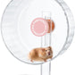 Super Silent Hamster Wheel 10.4 Inch, Magnetic Large Rat Wheel for Chinchilla, Gerbil, Guinea Pig, Cat, Mouse, Sugar Glider and Dwarf, Syrian Hamster Accessories (Peach Pink)